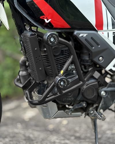 Image of Bizen Hero Xpulse 200 2V 4V Rally & Rally Pro Premium Crash Guard with Frame Sliders - Black