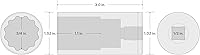 Vista 168 de TEKTON Juego de llaves de vaso de 6 puntos de 1/4 pulgadas de profundidad con riel, 11 piezas (5/32 - 9/16 pulgadas) SHD90105