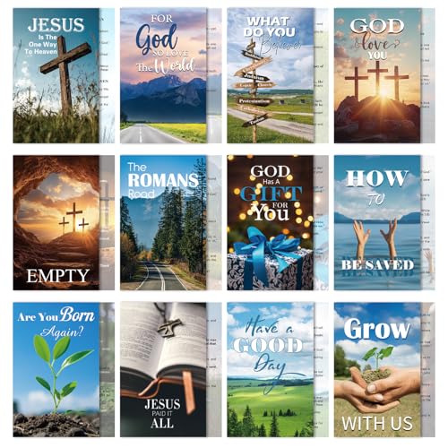cosmisun Christian Gospel Tract Card - 240 Pcs Bible Verse