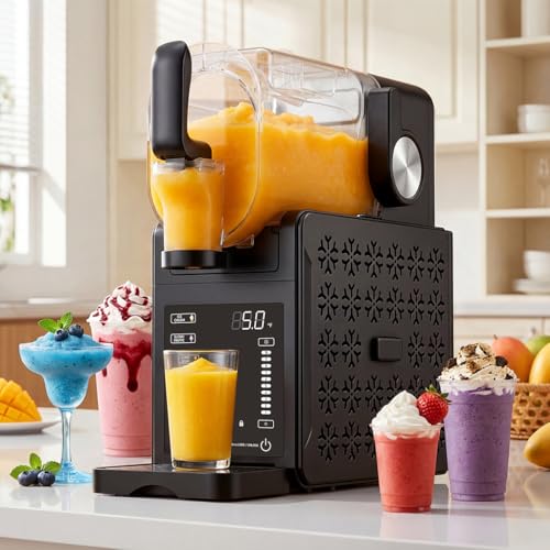 Image of QIDO 88oz Slushie Machine for Home, Frozen Drink Maker,No Ice Needed | 6 Presets, Digital Temp Control, Quiet & Self-Cleaning,Ideal for Margaritas, Smoothies, Bars, and Cafes