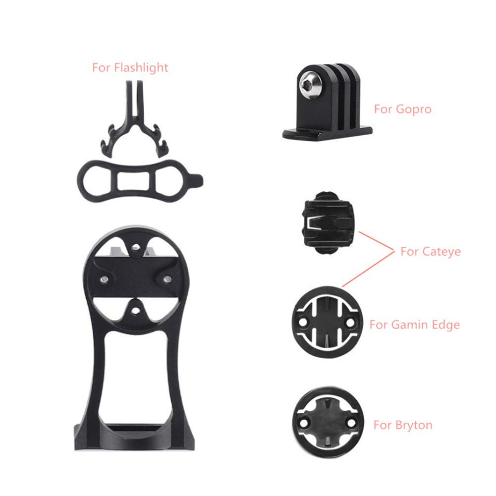 Sostegno da Bici per GPS, Supporto Manubrio per Garmin Edge/Bryton Rider/CatEye Porta navigatore Bike Computer