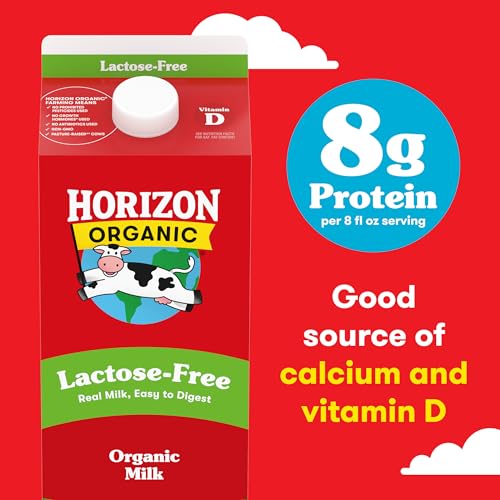 Image of Horizon Organic Lactose Free Milk, Whole Milk, 64 fl oz Half Gallon Carton