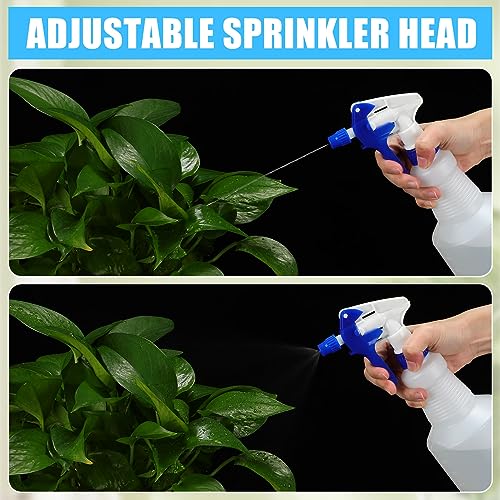 Eaasty 12 Pcs Plastic Spray Bottle 32 oz Bulk Heavy Duty Leakproof Spraying Bottles Empty Mist and Stream Mode Misting Spray Bottles with Adjustable Nozzle and Measurements for Cleaning Planting Pet3