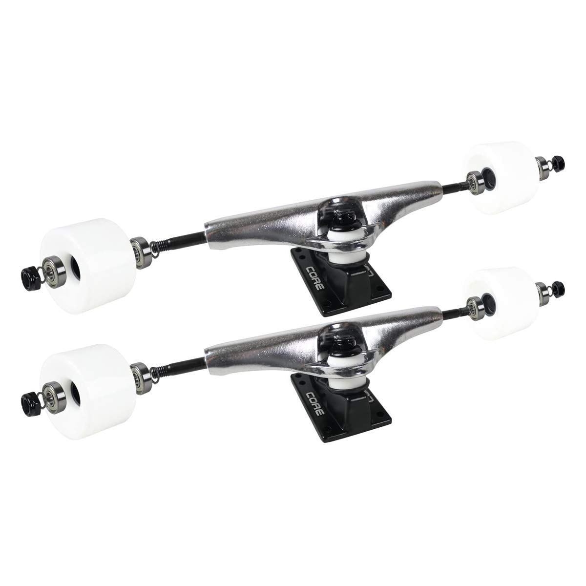 Roues de Skate Longboard 60mm Dureté 78A Roues de Croisière Polyuréthane Roulements ABEC-7 et Entretoises Jeu de 4