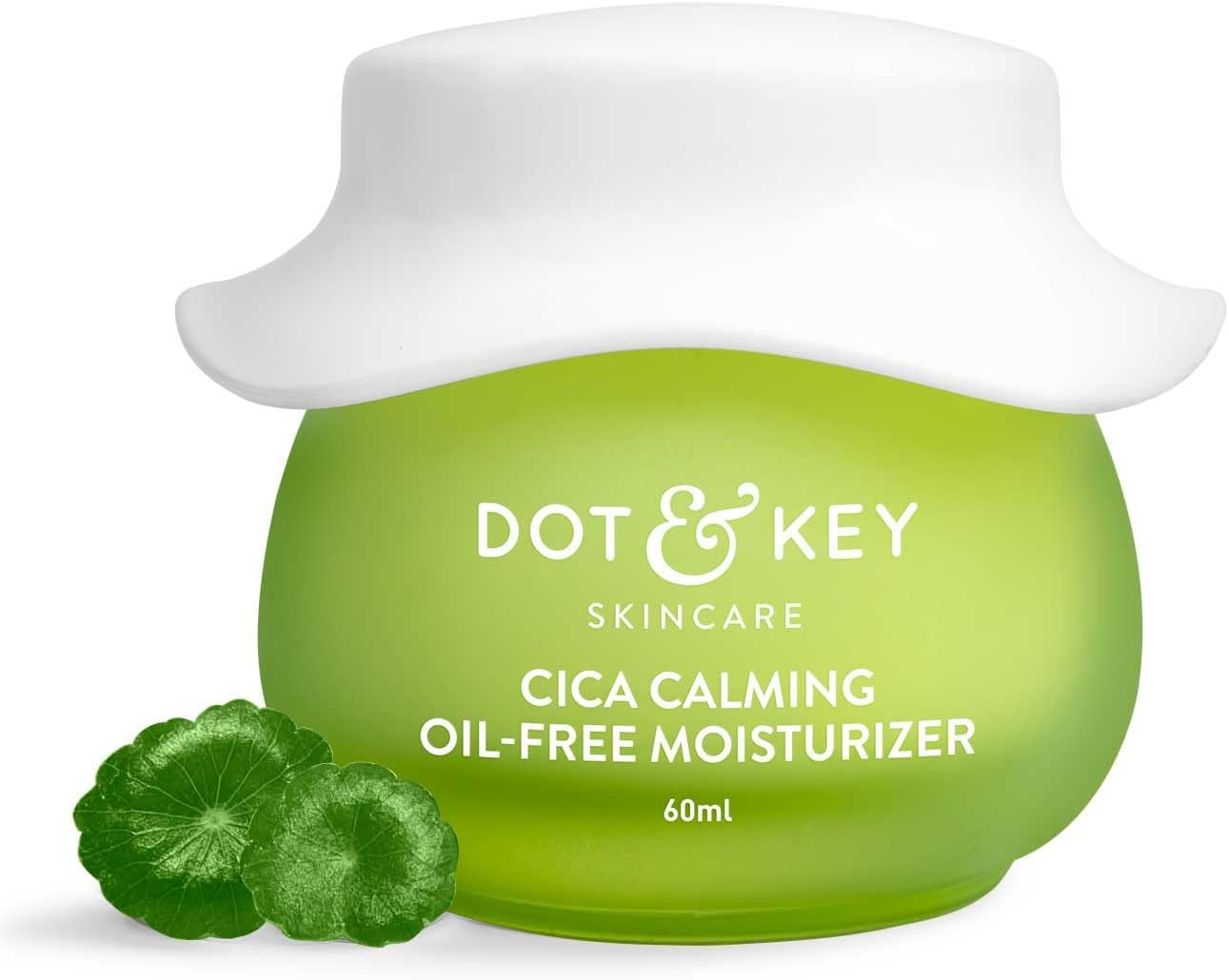 Dot & Key Niacinamide & Cica(Centella) Oil-Free Face Moisturizer for Calm,Acne Free Hydrated Skin|Fades Acne Scar & Dark Spots,Soothes Redness & Irritation60ml Jar