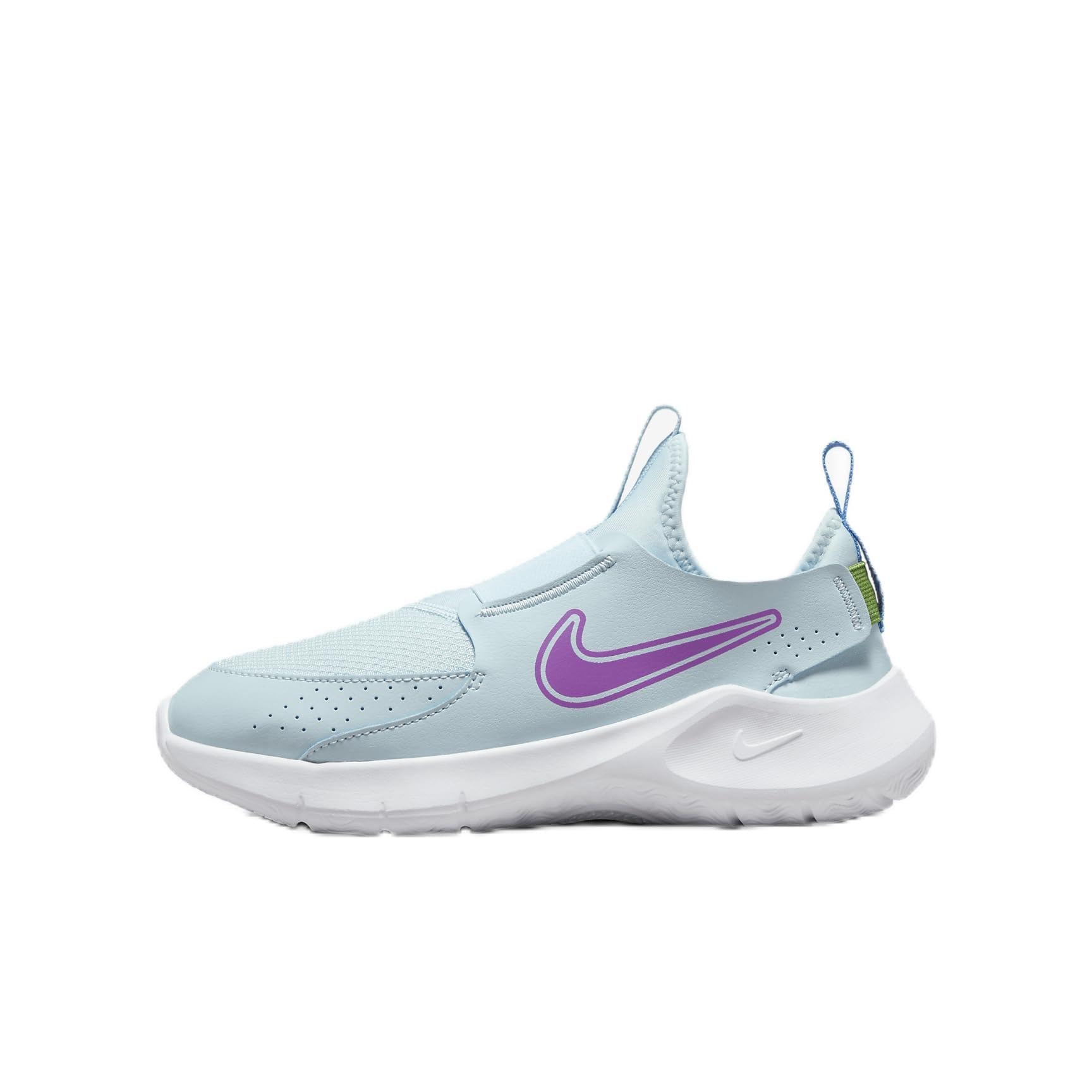 Nike Flex Runner 3 Big Kids' Road Running Shoes (FN1294-401, Glacier Blue/University Blue/Chlorophyll/Hyper Violet) Size 7