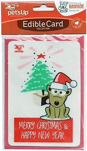 Surrey Feed Edible Christmas Card for Dogs - Rawhide