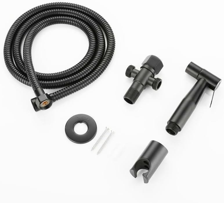 Stainless Steel Toilet Spray Gun Set Pressurized Body Cleaning Flush Device image 4