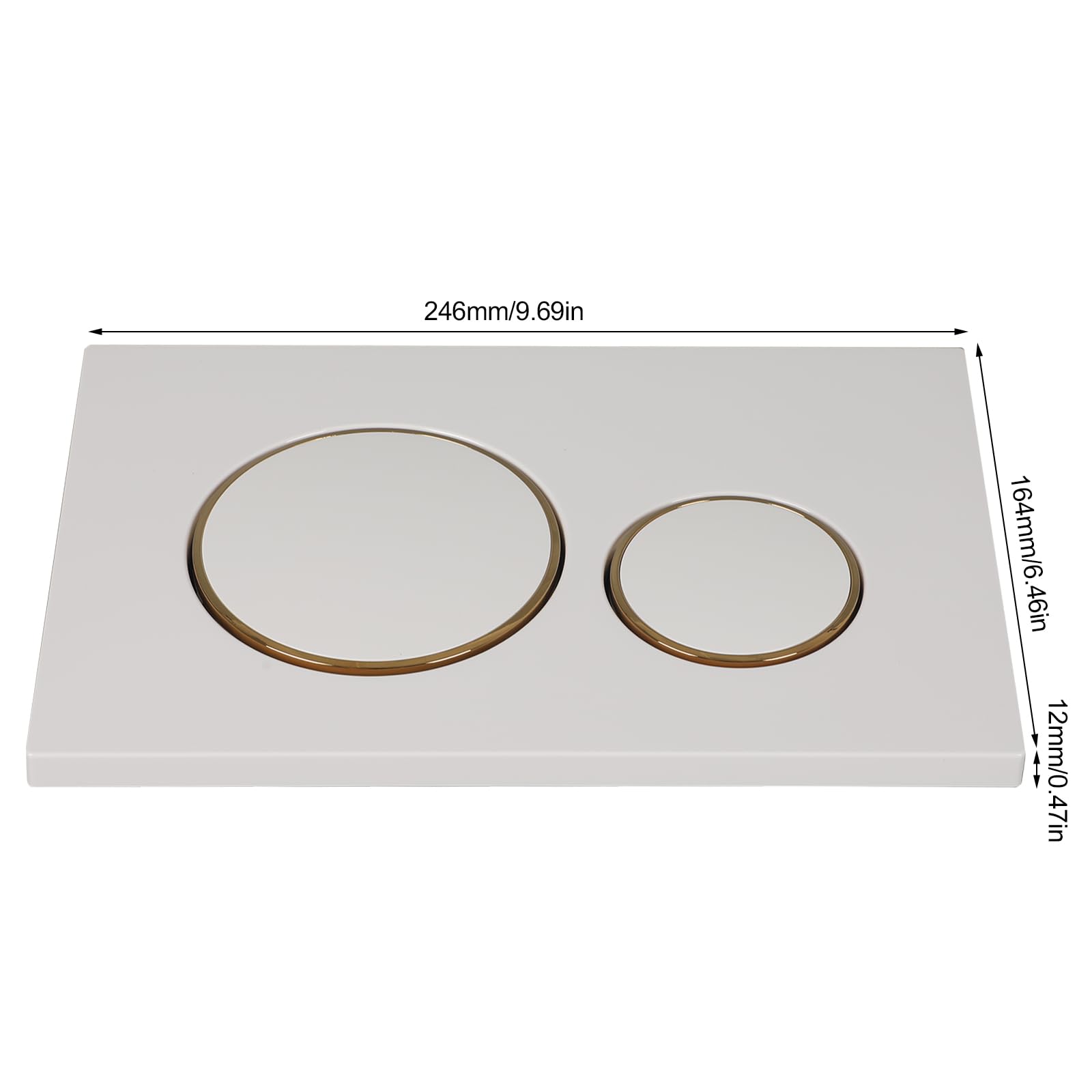 Piastra Di Pressione Con Leva Per Geberit Sigma 20 UP300/320 - Ricambio Compatibile, Risciacquo Doppio