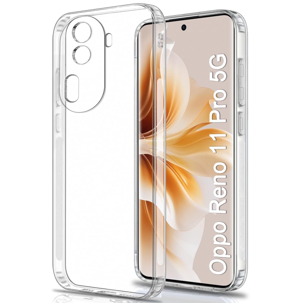 TheGiftKart Back Cover Soft Case for Oppo Reno 11 Pro 5G | Best Camera Protection | Inbuilt Dust Plugs & Anti-Slip Grip | Ultra Clear Slim Back Cover Case for Oppo Reno 11 Pro (Silicone, Transparent) (B0CTWT4S8Y) Amazon Price History, Amazon Price Tracker