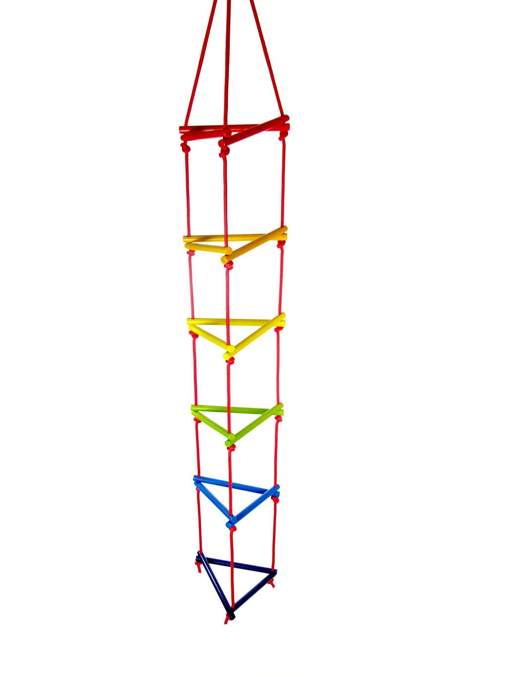 GOPLUS Échelle d'Escalade Pliable en Bois pour Enfants 3 Ans+, Triangle d' Escalade Idéal pour Grimper et Glisser,Naturel - Jeux - Jouets