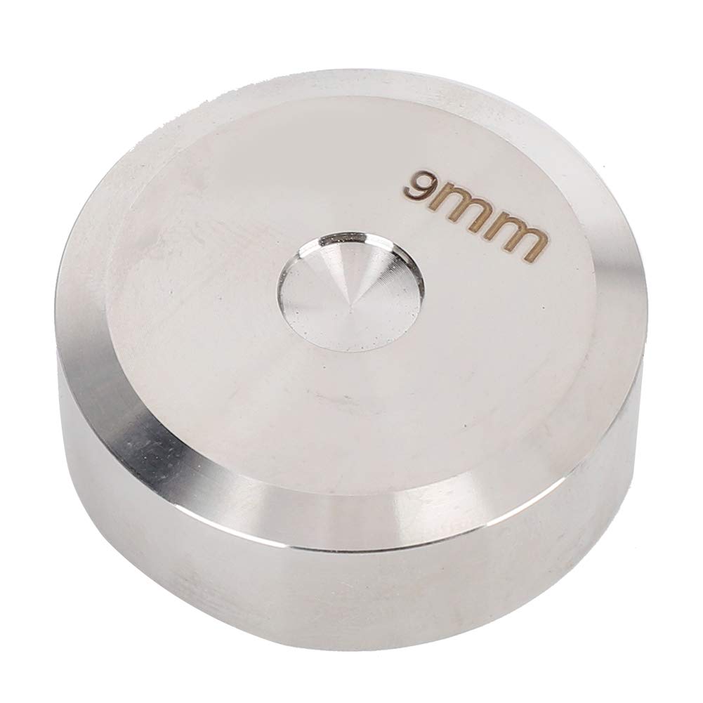 Rivet Punch Tool, Professional Stainless Steel Double Sided Leather Hole Punch Die Set for Crafting and DIY Projects with Base and Mounting Rod