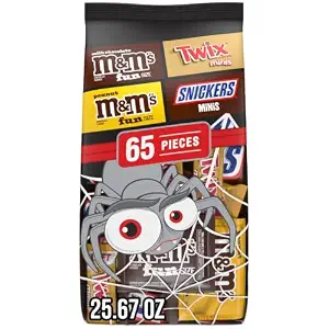 Mars Mixed Halloween Chocolate Variety Bag, 65 Pieces