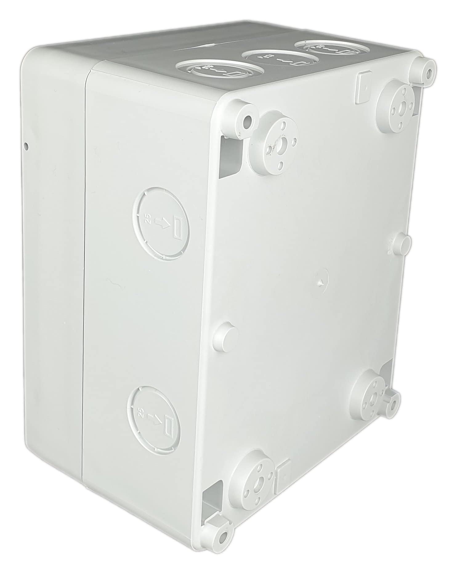 RoadEu - Quadro Elettrico Distributore di corrente - Completo con magnetotermico differenziale 40A 2P - 16A interruttore automatico e 10A C 3+1 in una scatola di distribuzione a parete IP65
