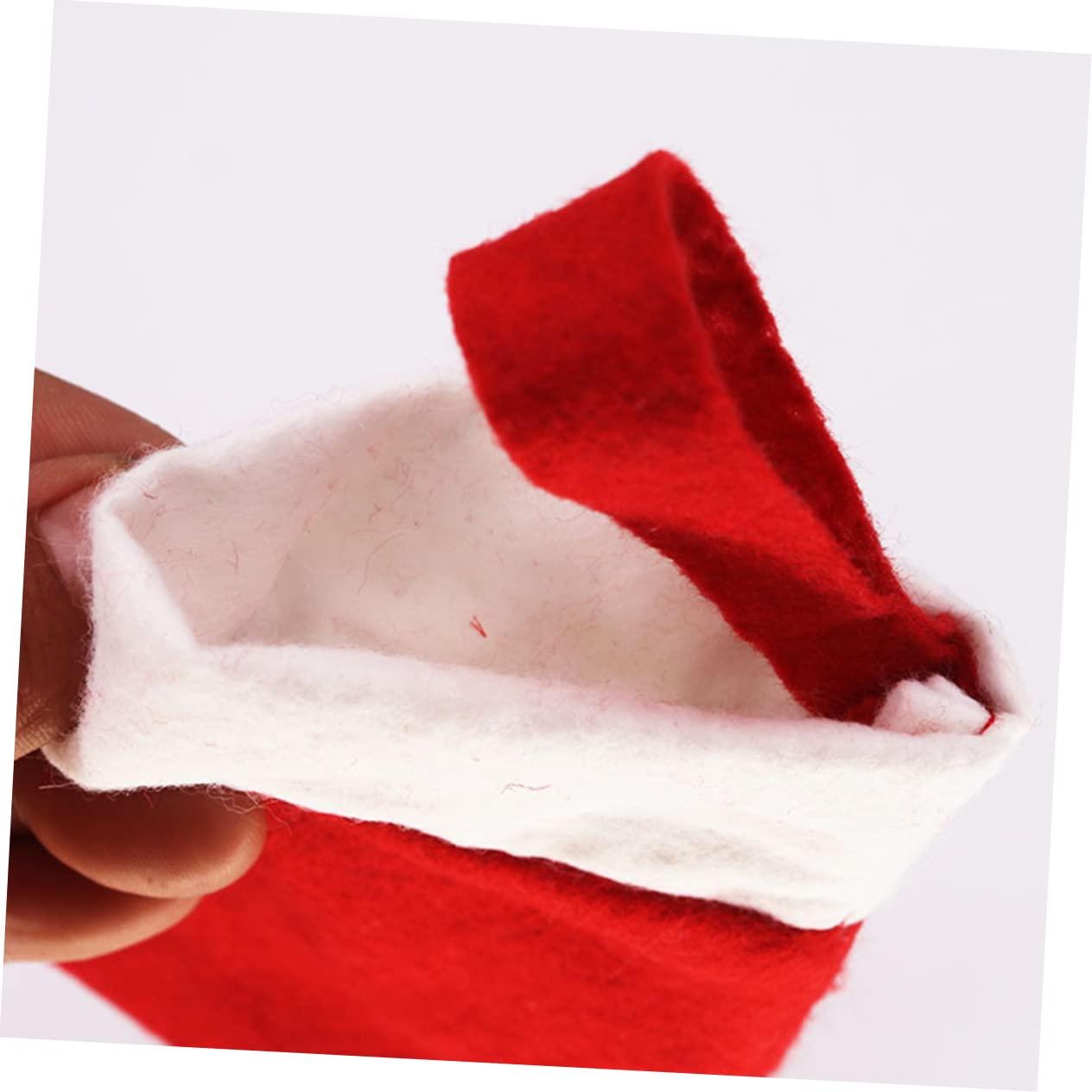 64stücke Mini Weihnachtsstrümpfe Aus Rotem Und Weißem Material Weihnachtsdekoration Für Baum Kamin Oder Party Zum Befüllen Mit Süßigkeiten Und Kleinen Geschenken