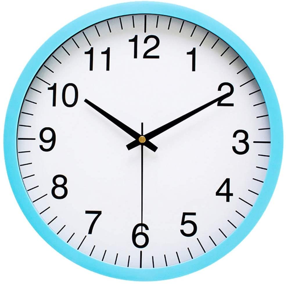 Horloge murale ronde simple be quiet pour en finir avec le tic-tac du salon