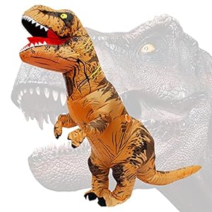 PARAYOYO – Disfraz de Dino Trex, Traje de Tiranosaurio Rex Hinchable Adulto, Disfraz de Dinosaurio para Adultos Hombres Mujeres y Adolescentes Fiesta de Carnaval