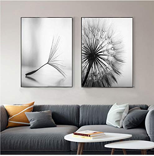 Affiche murale abstraite pissenlit de haute qualité toile moderne 40x60