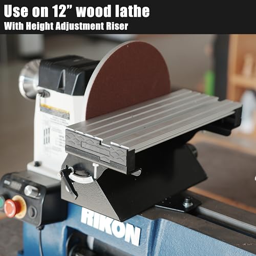 Image of Lathe Mounted Disc Sander for 10 inch and 12 inch Woodtuning Lathe with Thread 1 inchX8TPI, Sanding Accessory, 9 inch Disc Sander.