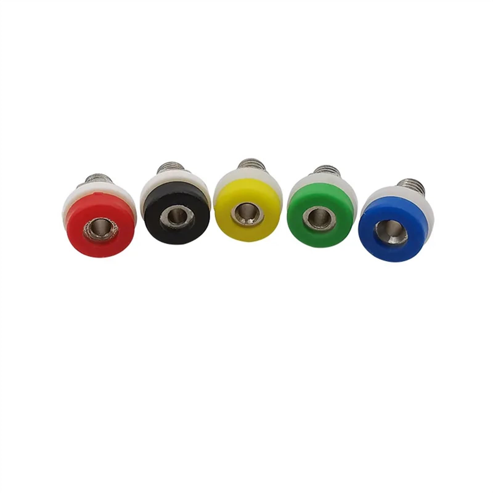 Lot de 5 connecteurs femelles de 2 mm pour bornes de test banane Noir