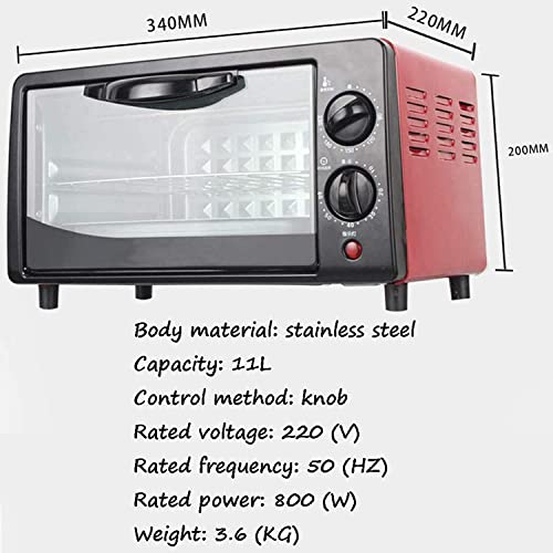 Kuchenka mikrofalowa 800 W – małe wielofunkcyjne urządzenie kuchenne z regulowaną temperaturą, 60-minutowym timerem, grillem i blachą do pieczenia
