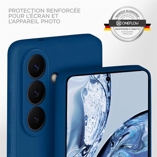 Coque Samsung S26 silicone ONEFLOW bleu protection camera