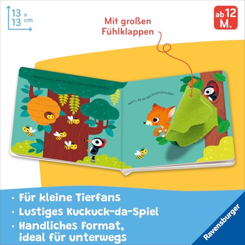 Wo bist du, kleiner Fuchs? Mit großen Fühl-Klappen - Spielbuch mit Stoff-Klappen, Kinderbuch ab 12 Monaten: Mit großen Fühl-Klappen