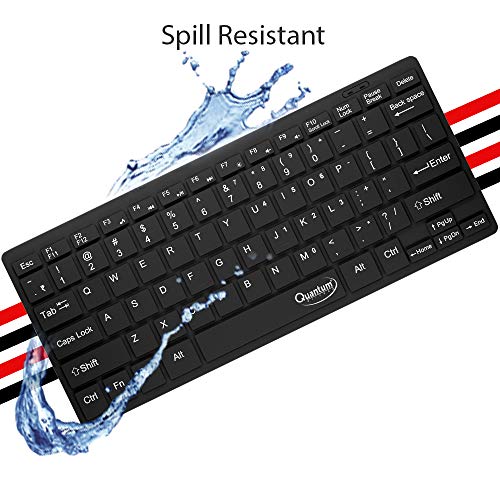 Image of QUANTUM USB QHM7307 Multimedia Keyboard (Black)