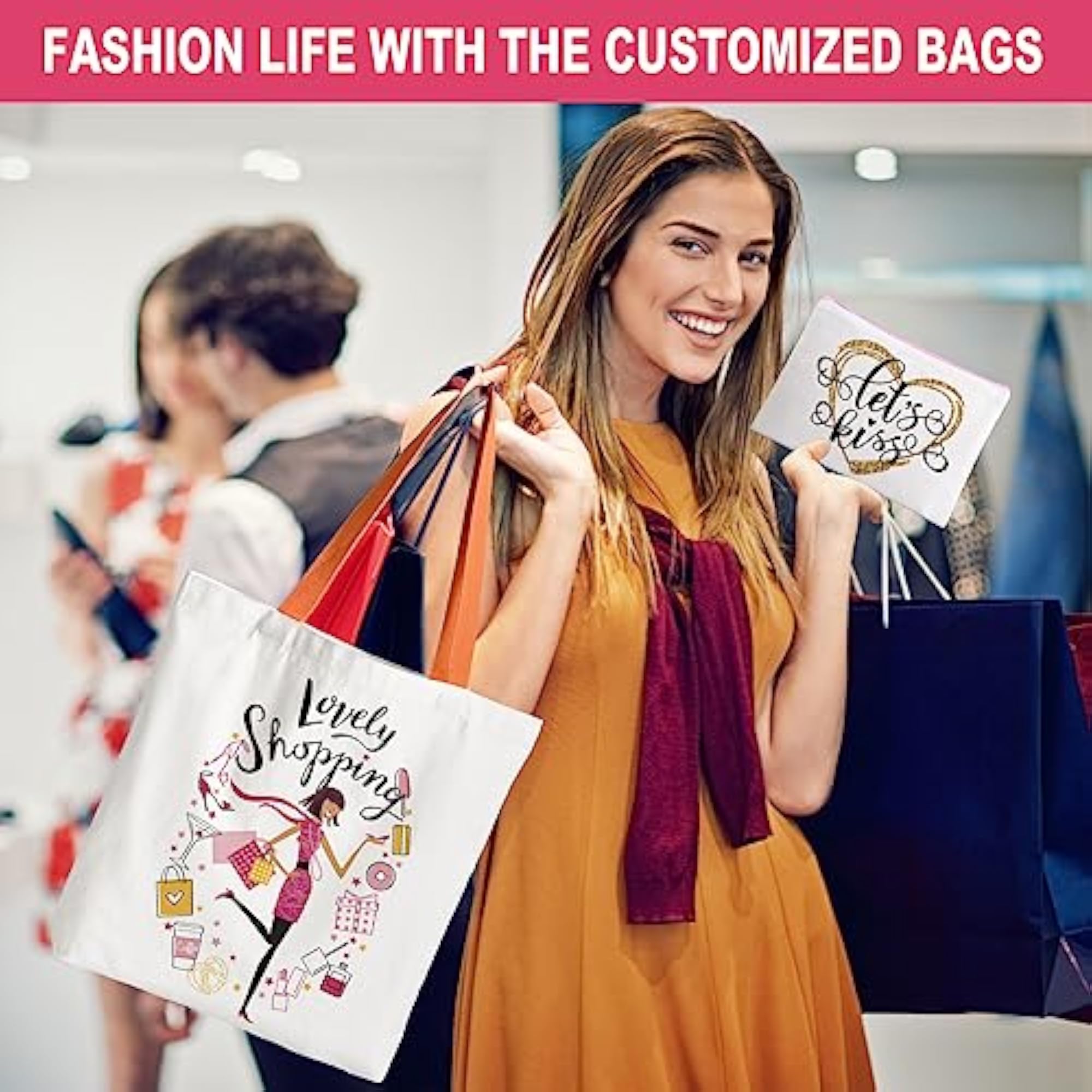 20-Pack Canvas Makeup Bags for DIY