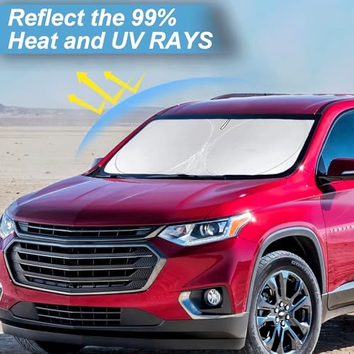 Image of Windshield Sun Shade for Chevrolet Chevy Traverse LS, LT 2018-2026 Sunshade