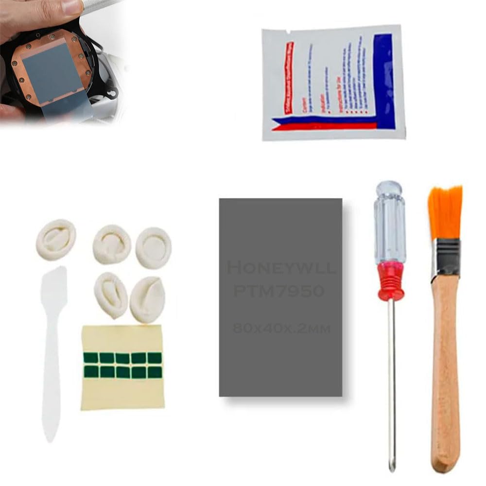 PTM7950 40x80x0.25mm Phase Change GPU Thermal Pad, High Conductive Silicone Grease 8.5W/mK CPU Thermal Paste for PS5 Steam Deck CPU GPU SSD M.2 Laptop-image-9