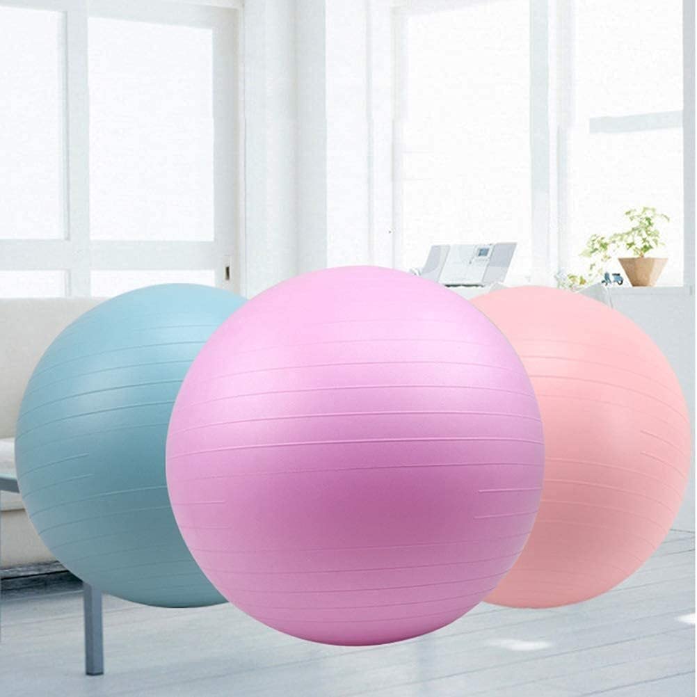 Kanduo Pelota de Yoga 65 cm Pilates Yoga Bola Auxiliar a Prueba de explosiones Ejercicio Bola Balance Ball Fitness Accesorio Pelota de Ejercicios