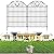 10 Panels No Dig Decorative Garden Fence Panel – 28" H X 19.6' L Rustproof Metal Dog Fence Outdoor for Yard, Animal Barrier Fence for Pet, Garden Border, Patio, Flower Beds| Temporary Fencing