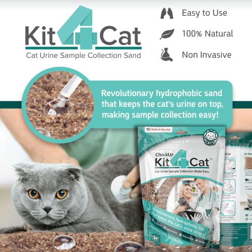 Kit4Cat Coleção de amostras de urina de gato areia (caixa de 3 partes)