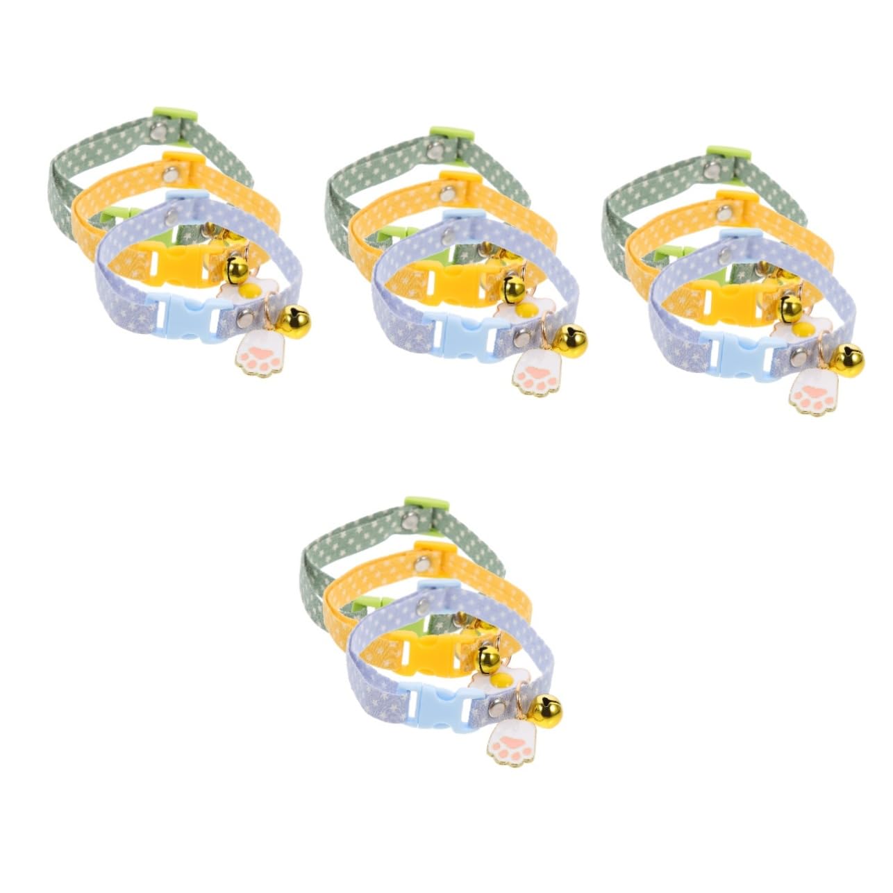 Happyyami 12pièces Collier Décoratif pour Chat avec Pendentifs Avocat Réglable Et Confortable De Avocat Œuf Plat De Patte Bleue pour Chats Et Chatons Parfait pour Fêtes Photos