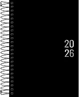 Tilibra - Agenda Executiva Espiral Diária 12,9 x 18,7 cm Napoli 2026 - Preta