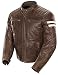 Joe Rocket Classic '92 Men's Leather Motorcycle Jacket (Brown/Cream, Medium)