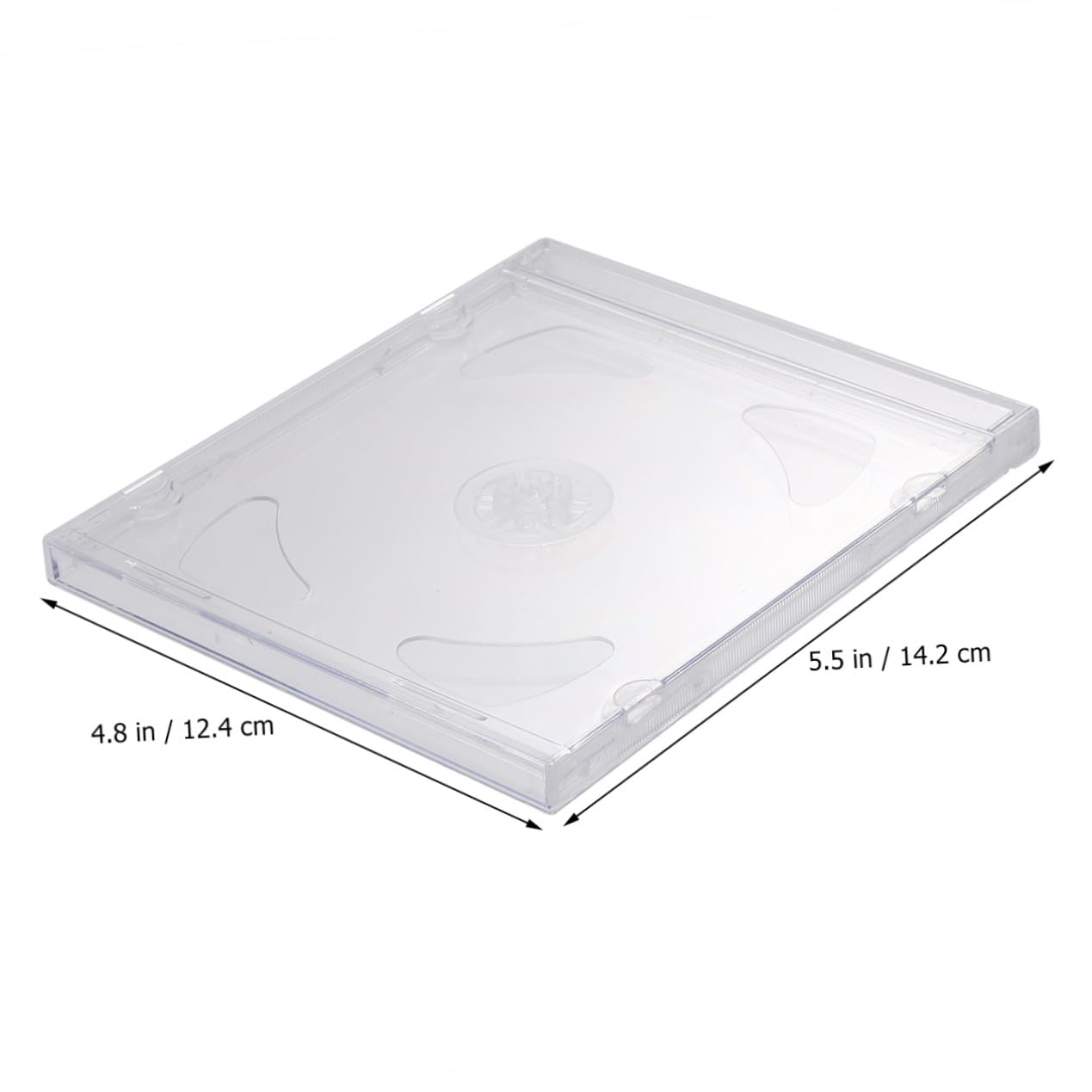 10 pezzi Custodia CD Trasparente Doppio Slot Porta Dvd Rigido per Dischi Scatole per Archiviazione Media per Video Matrimonio e Diario