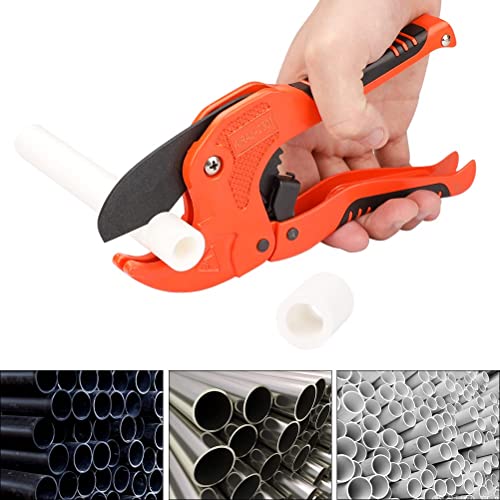 AIRAJ Plastic Pipe Cutter, PVC Cutter Ratchet Type Pipe Cutter,for Cutting Outer Diameter 42 mm PEX, PVC and PPR Plastic Hoses Premium Plastic Pipe Shear, Suitable for Household, Maintenance Workers 3 AIRAJ Plastic Pipe Cutter, PVC Cutter Ratchet Type Pipe Cutter,for Cutting Outer Diameter 42 mm PEX, PVC and PPR Plastic Hoses Premium Plastic Pipe Shear, Suitable for Household, Maintenance Workers - Image 3