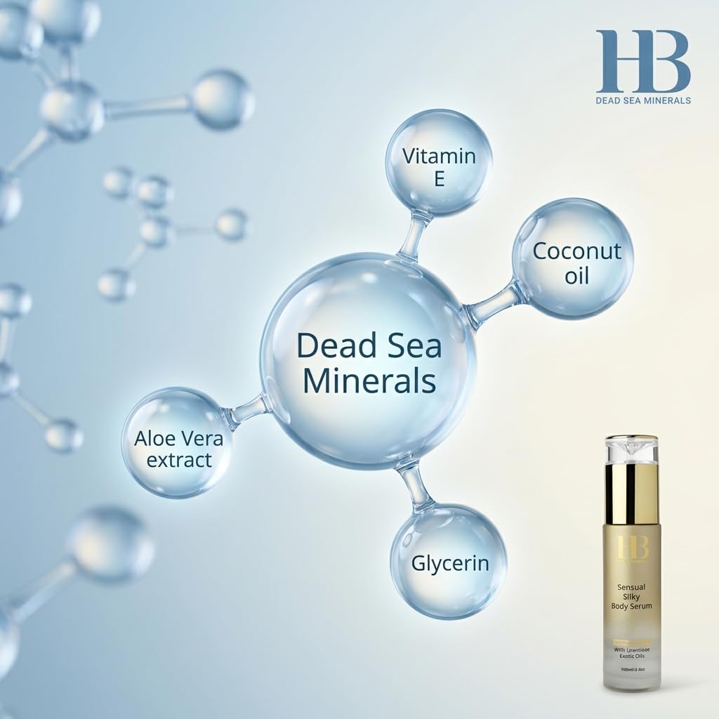 HB Sensual Silky Body Serum - Luxurious Exotic Oils for Silky Smooth Skin - Nourishing, Softening, and Shine Control - 100ml - Body Serum for Women, Dry Skin, and Hyperpigmentation