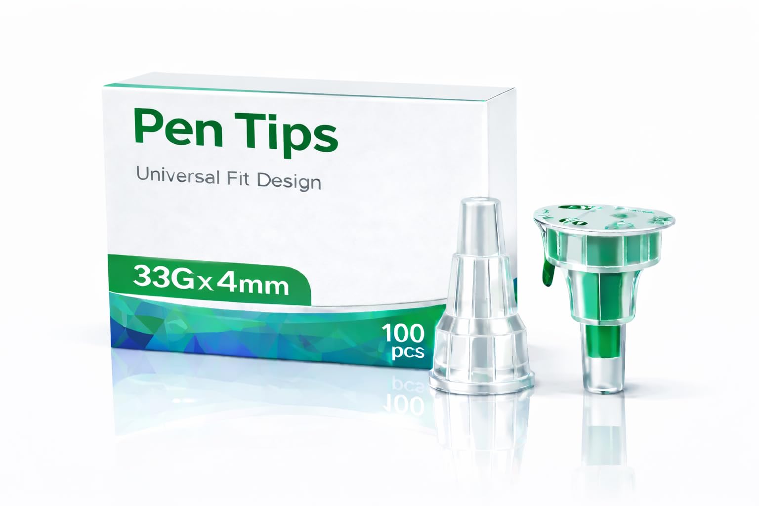 Pennarelli usa e getta sterili 33G (0,20 x 4 mm) – 100 pezzi, confezionati singolarmente, universalmente compatibili, per laboratorio, industria e cosmetici