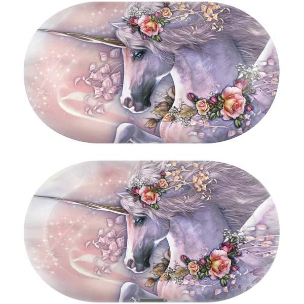 Skinit Decal Audio Skin Compatible with Samsung Galaxy Buds+ - Officially Licensed Tate and Co. Spring Flight Unicorn Design