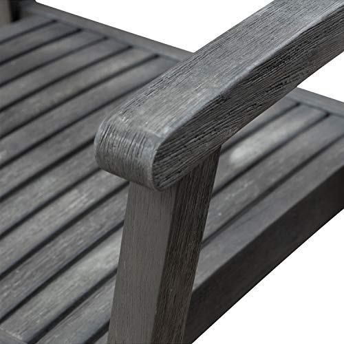 Renaissance Outdoor Patio Hand-Scraped Wood Stacking Armchair (Set Of 2) #TOP3