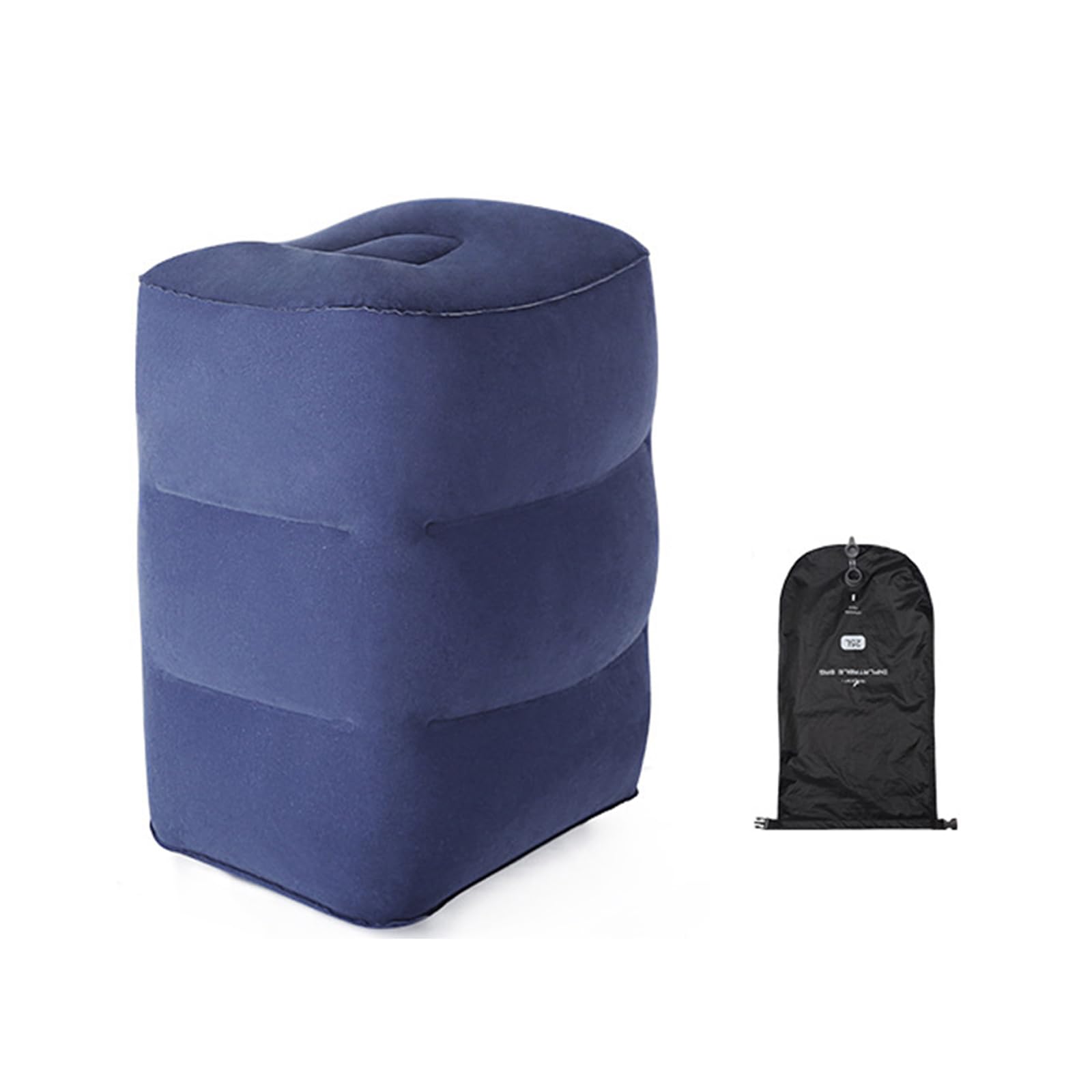 JzcsdkSIL Inflatable Camping Footrest Pillow Compact Soft Cushion Light Inflatable Hiking Travel Flight Sleeping Pillow, Royal Blue