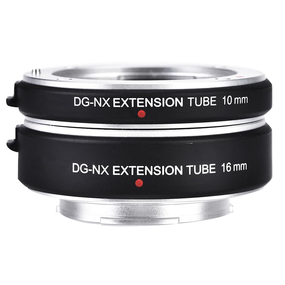 Juego de tubos de extensión macro de enfoque automático de 10 mm + 16 mm para cámaras DSLR (DG-NX)