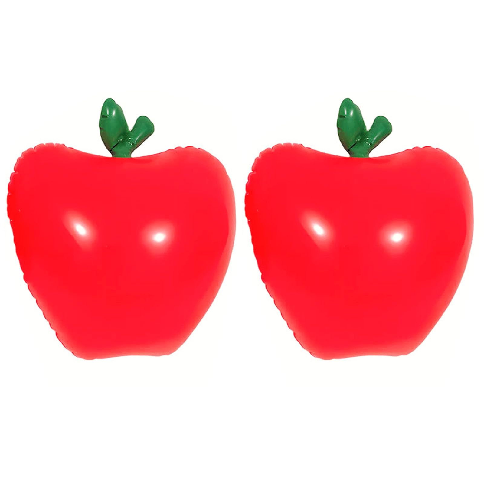 Soochat Back to School Balloon Inflatable Apple Balloon 2Pcs Red Apple Shape Balloons for Back to School The First Day of School Classroom Party