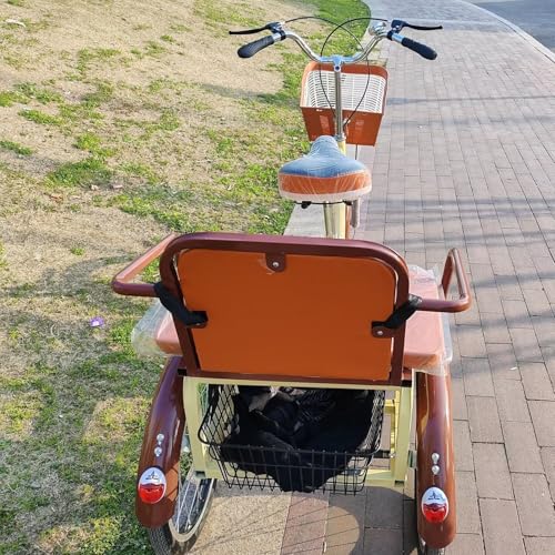 Triciclo plegable para adultos, 3 ruedas, con asiento trasero miniatura 3