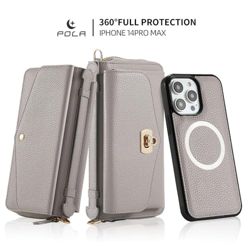Étui pour Samsung S23 Ultra gris housse portefeuille en cuir à rabat
