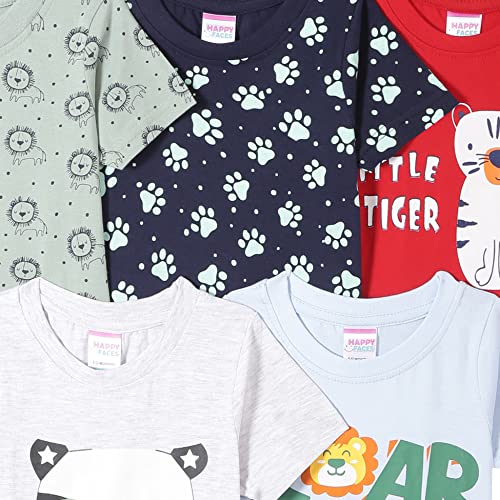 Image of Mom's Love Boy's Printed Regular Fit Baby and Toddler T-Shirt Set