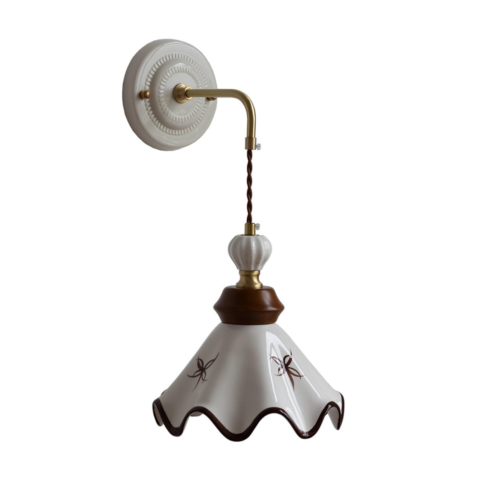FEITENGDA French Country Ceramic Wall Sconce Mid-Century Sconce